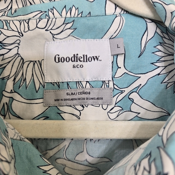Good Fellow &Co Button up Tshirt Size L - Picture 3 of 3